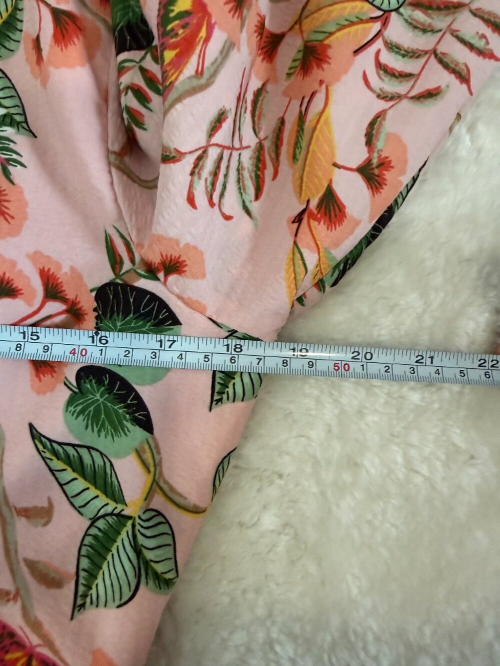LOFT Pink Floral Tie Waist Midi Dress Size 2 Lined Button Front - Picture 9 of 13